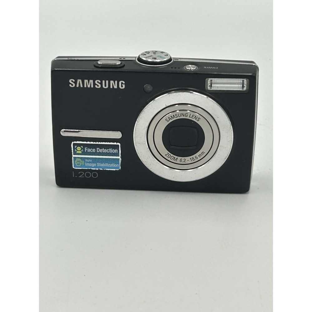 Samsung L200 Digital Camera 10.2MP 3x Zoom Built-in Flash Black USB Works